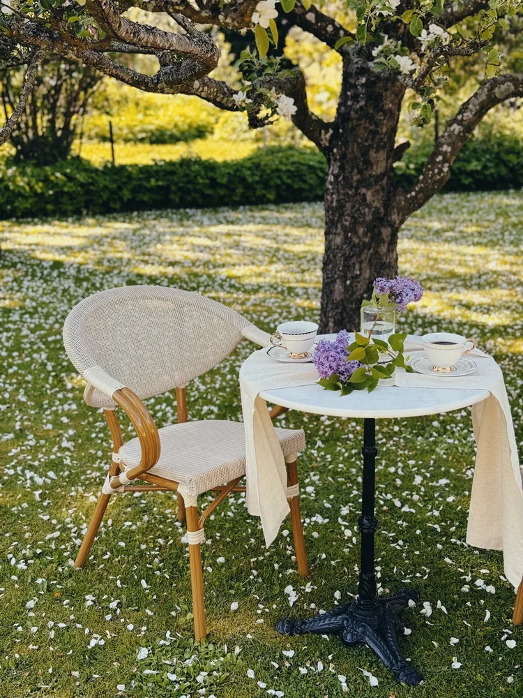 Bord Hillerstorp Glimminge Ø60 cm - Svart - Hagemøbler - Balkong - Balkongmøbler - Balkongbord