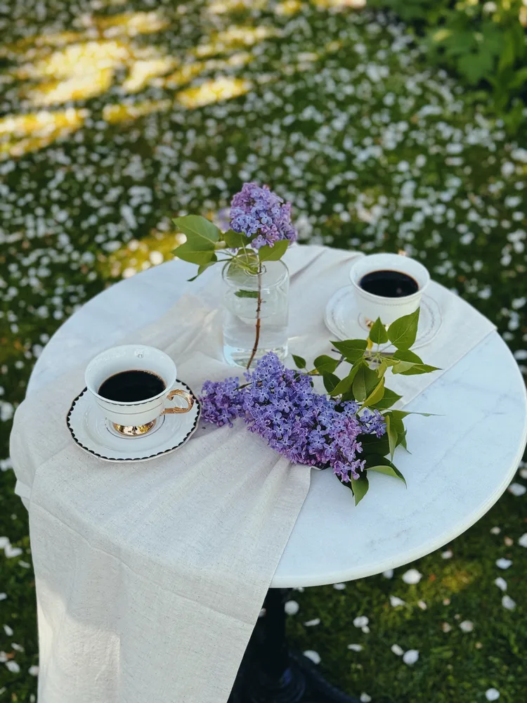 Bord Hillerstorp Glimminge Ø60 cm - Svart - Hagemøbler - Balkong - Balkongmøbler - Balkongbord