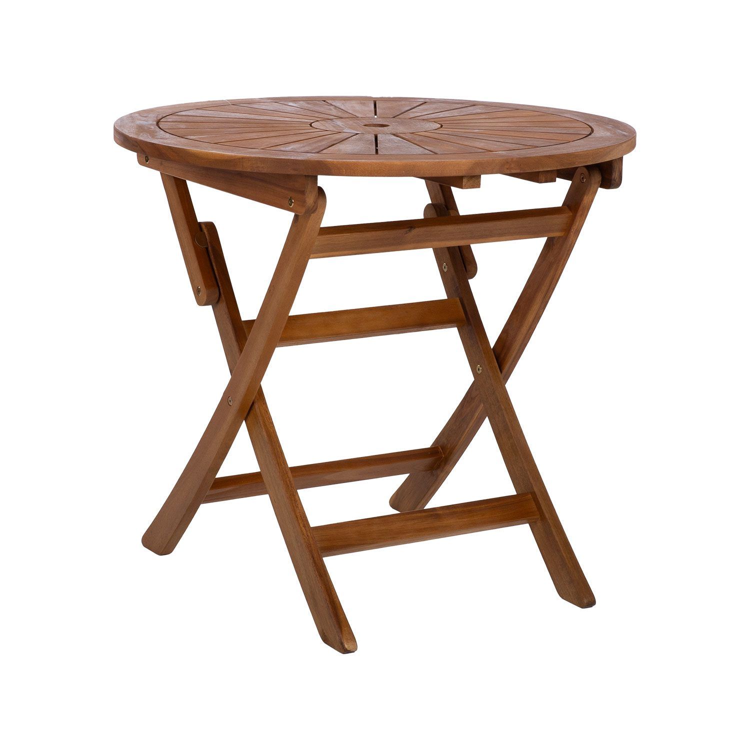 Bord HOME4YOU Fabiola D80x72 cm Akasie - brun
