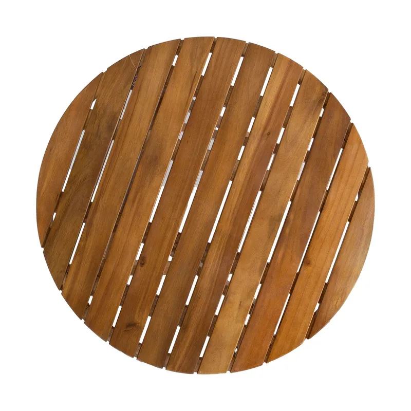 Bord HOME4YOU Gwen D60x72 cm Akasie - brun - Hagemøbler - Balkong - Balkongmøbler - Balkongbord