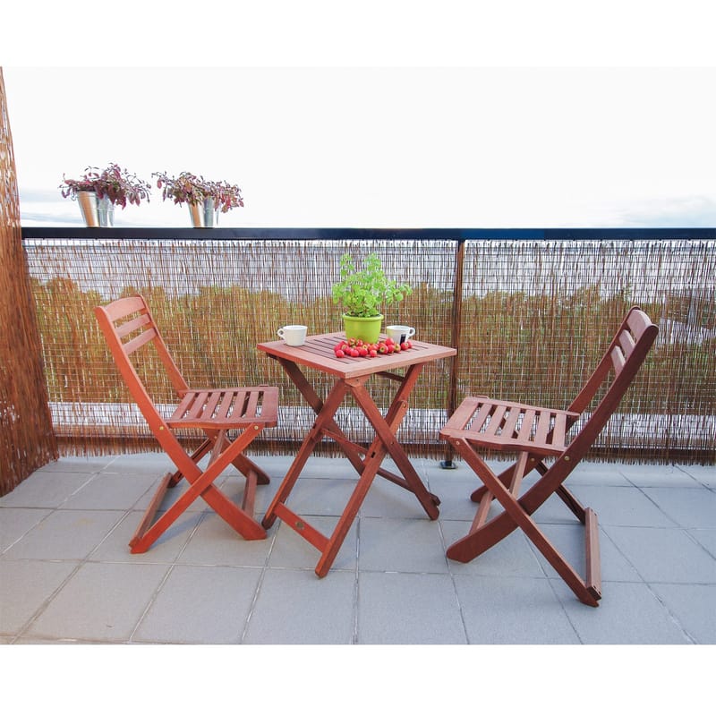 Bord HOME4YOU Rouen 50x50x68 cm meranti - brun - Hagemøbler - Balkong - Balkongmøbler - Balkongbord