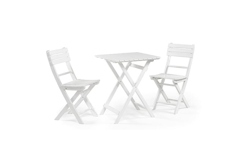 Cafèbord Hillerstorp Åre Hvit 58 x 58 cm - Hagemøbler - Balkong - Balkongmøbler - Balkongbord
