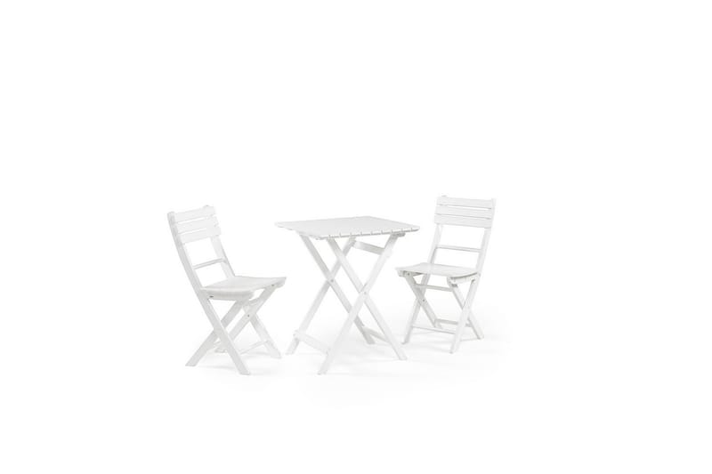 Cafèbord Hillerstorp Åre Hvit 58 x 58 cm - Hagemøbler - Balkong - Balkongmøbler - Balkongbord