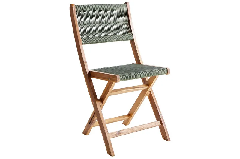 Cafégruppe Prossedi - Grønt, lyst treverk - Hagemøbler - Balkong - Balkongmøbler - Balkonggrupper