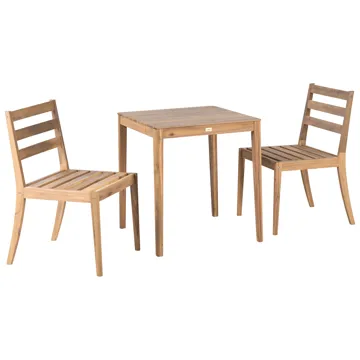 Caféssett utendørs Chioggia akasietre - Brun - Hagemøbler - Balkong - Balkongmøbler - Balkonggrupper