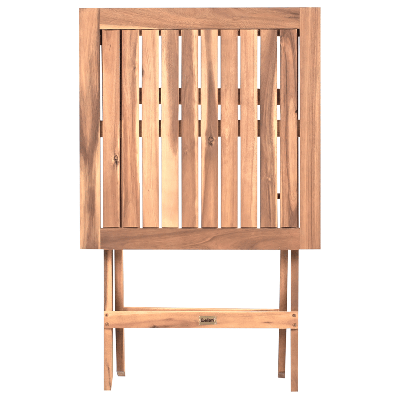 Caféssett utendørs Coniolo akasietre - Brun/svart - Hagemøbler - Balkong - Balkongmøbler - Balkonggrupper