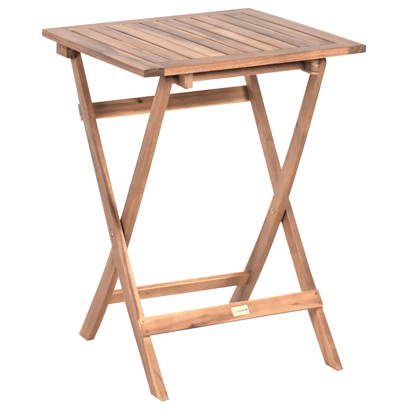 Caféssett utendørs Coniolo akasietre - Brun/svart - Hagemøbler - Balkong - Balkongmøbler - Balkonggrupper