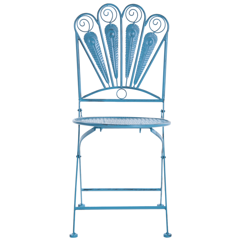 Caféssett utendørs med benk Pavia Jern - Blå - Hagemøbler - Balkong - Balkongmøbler - Balkonggrupper