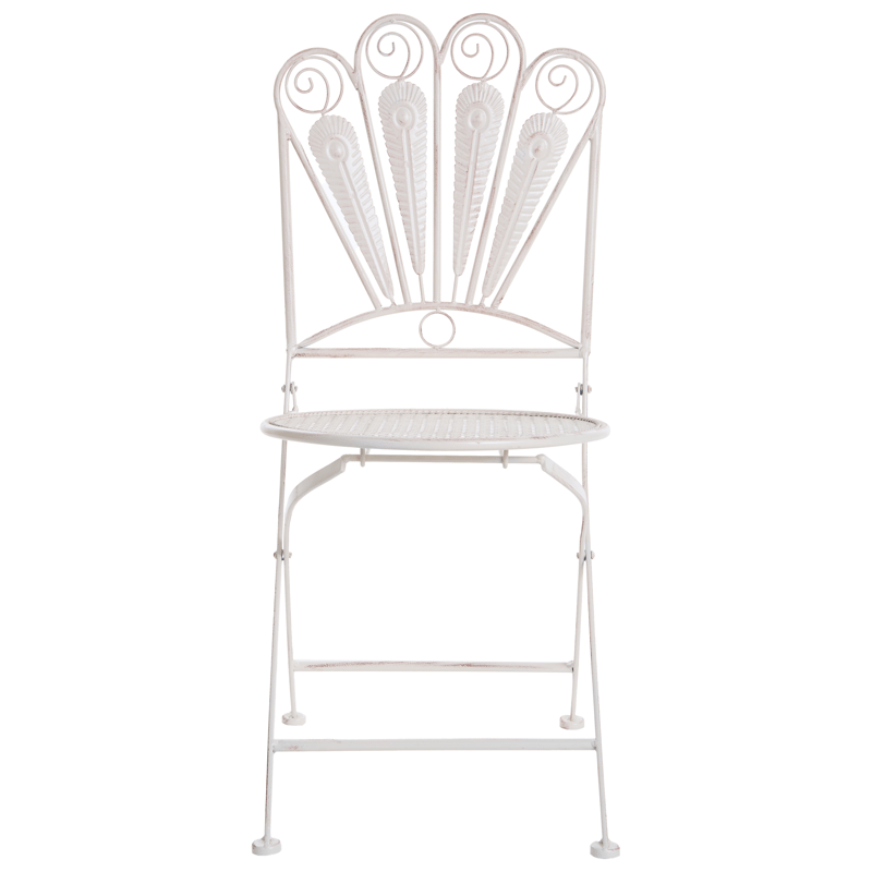 Caféssett utendørs med benk Pavia Jern - Hvit - Hagemøbler - Balkong - Balkongmøbler - Balkonggrupper