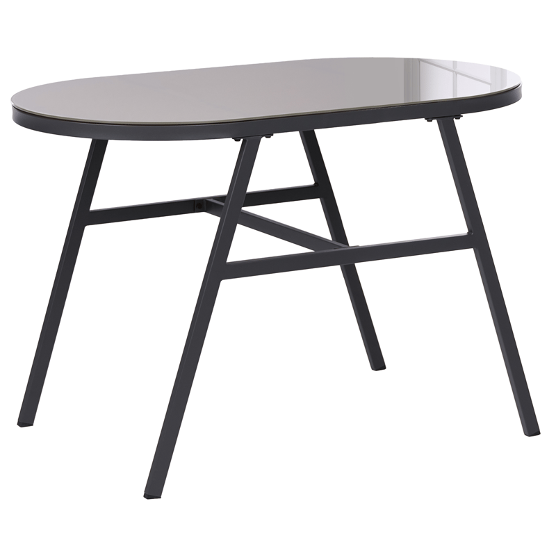 Caféssett utendørs Muros Stål - Grå/Beige - Hagemøbler - Balkong - Balkongmøbler - Balkonggrupper