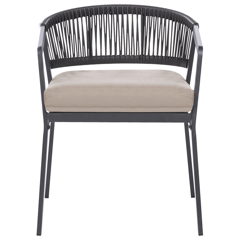 Caféssett utendørs Muros Stål - Grå/Beige - Hagemøbler - Balkong - Balkongmøbler - Balkonggrupper