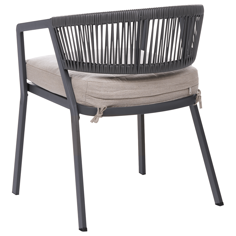 Caféssett utendørs Muros Stål - Grå/Beige - Hagemøbler - Balkong - Balkongmøbler - Balkonggrupper