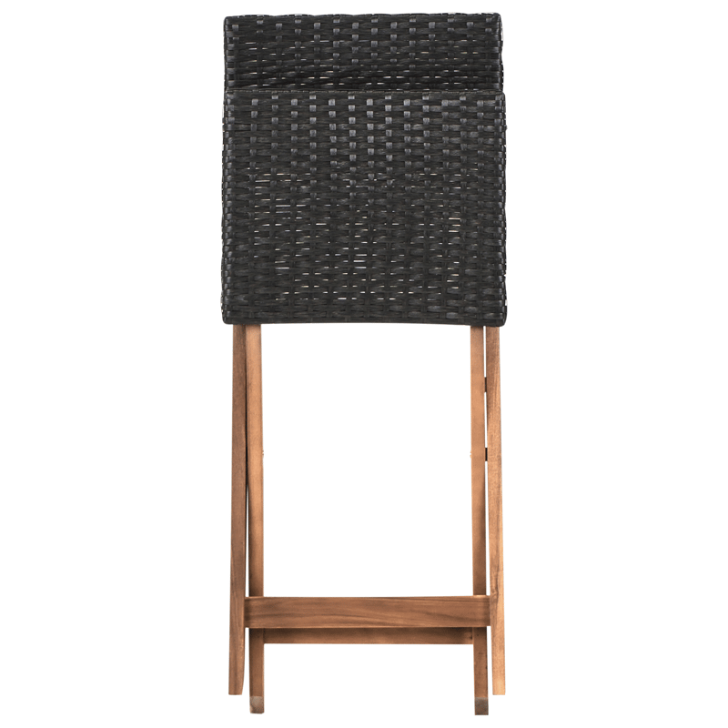 Caféssett utendørs Rivarotta akasietre - Brun/svart - Hagemøbler - Balkong - Balkongmøbler - Balkonggrupper