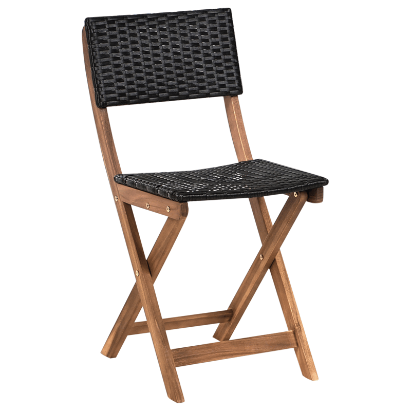 Caféssett utendørs Rivarotta akasietre - Brun/svart - Hagemøbler - Balkong - Balkongmøbler - Balkonggrupper