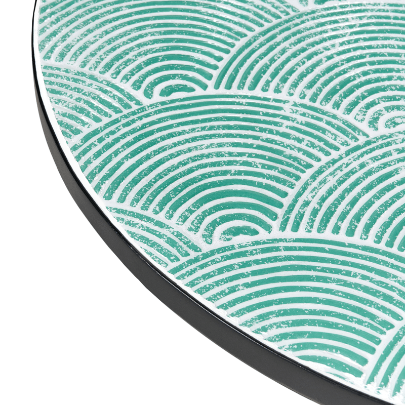 Caféssett utendørs sammenleggbar Anapo Jern - svart/grønn - Hagemøbler - Balkong - Balkongmøbler - Balkonggrupper