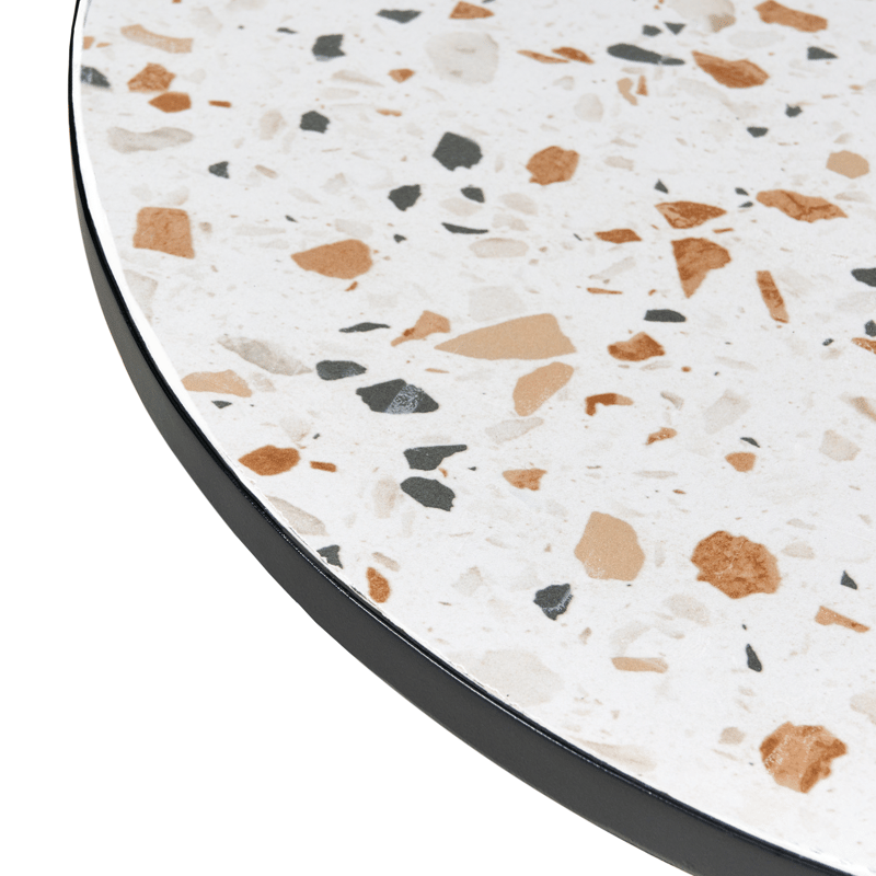 Caféssett utendørs sammenleggbar Artena Jern - Svart/Hvit - Hagemøbler - Balkong - Balkongmøbler - Balkonggrupper