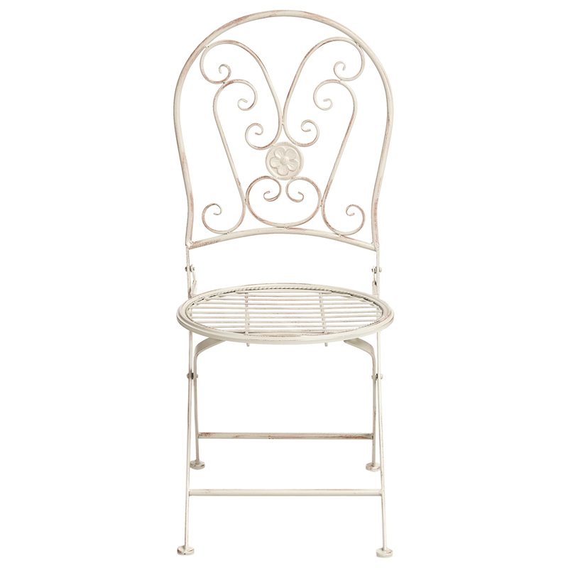 Caféssett utendørs sammenleggbar Coggia Jern - Beige - Hagemøbler - Balkong - Balkongmøbler - Balkonggrupper