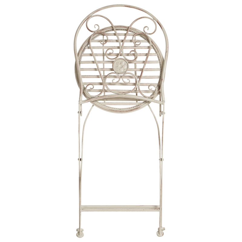 Caféssett utendørs sammenleggbar Coggia Jern - Beige - Hagemøbler - Balkong - Balkongmøbler - Balkonggrupper