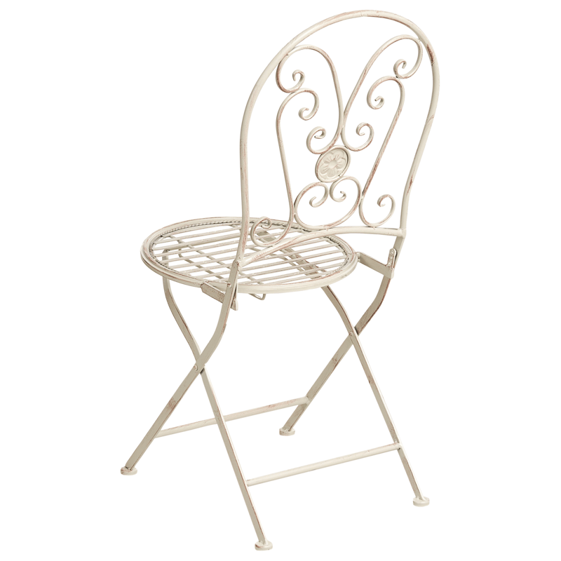 Caféssett utendørs sammenleggbar Coggia Jern - Beige - Hagemøbler - Balkong - Balkongmøbler - Balkonggrupper