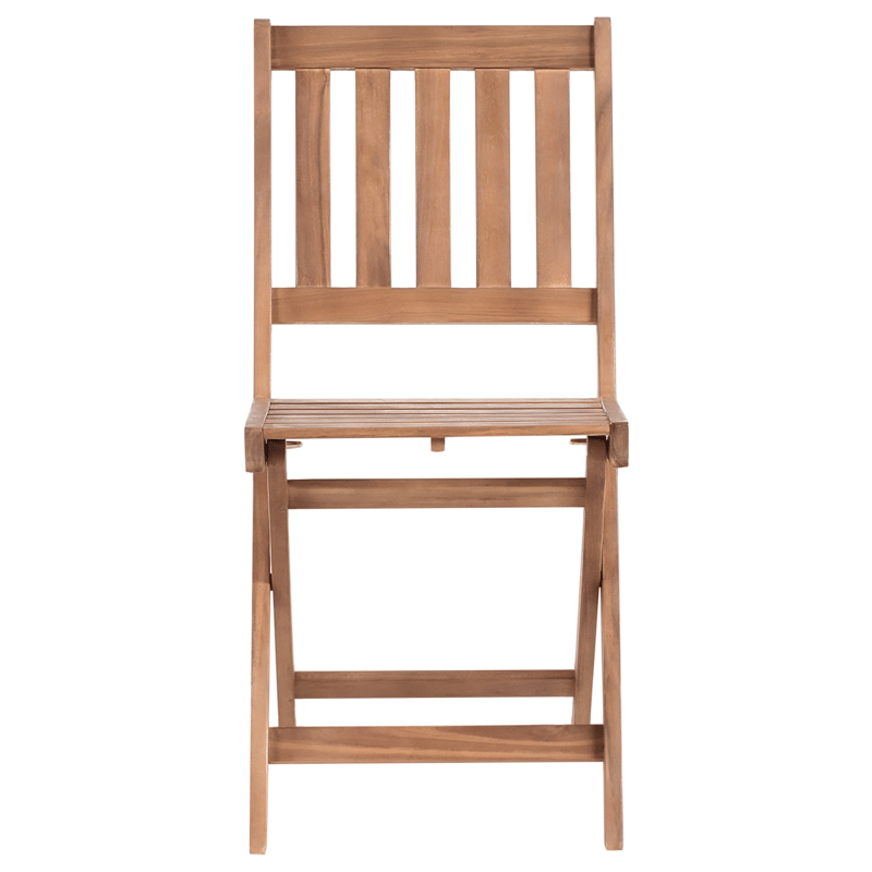 Caféssett utendørs sammenleggbar Febbio akasietre - Brun - Hagemøbler - Balkong - Balkongmøbler - Balkonggrupper