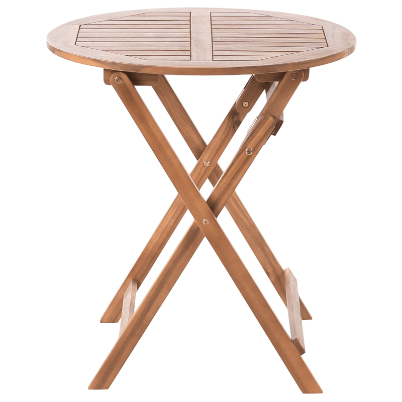 Caféssett utendørs sammenleggbar Febbio akasietre - Brun - Hagemøbler - Balkong - Balkongmøbler - Balkonggrupper