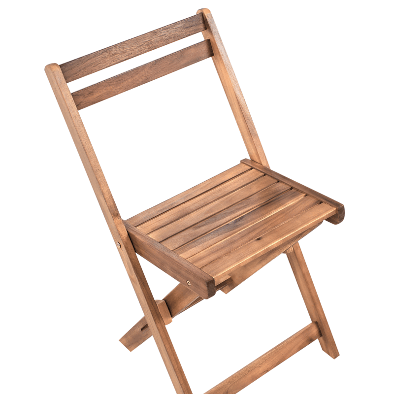 Caféssett utendørs sammenleggbar Sacile akasietre - Brun - Hagemøbler - Balkong - Balkongmøbler - Balkonggrupper