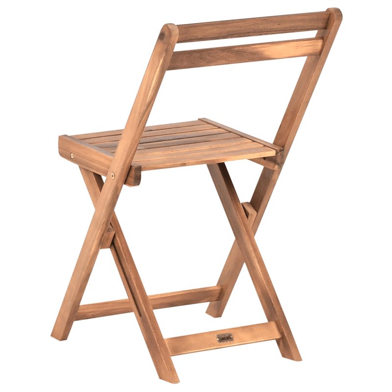 Caféssett utendørs sammenleggbar Sacile akasietre - Brun - Hagemøbler - Balkong - Balkongmøbler - Balkonggrupper