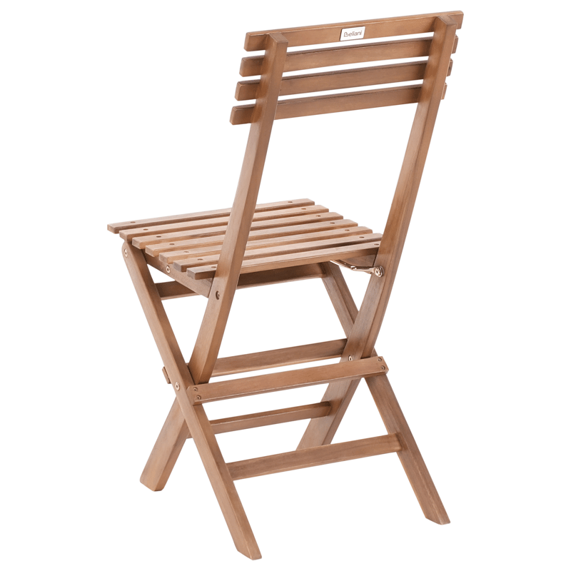 Caféssett utendørs sammenleggbar Solarolo akasietre - Brun - Hagemøbler - Balkong - Balkongmøbler - Balkonggrupper