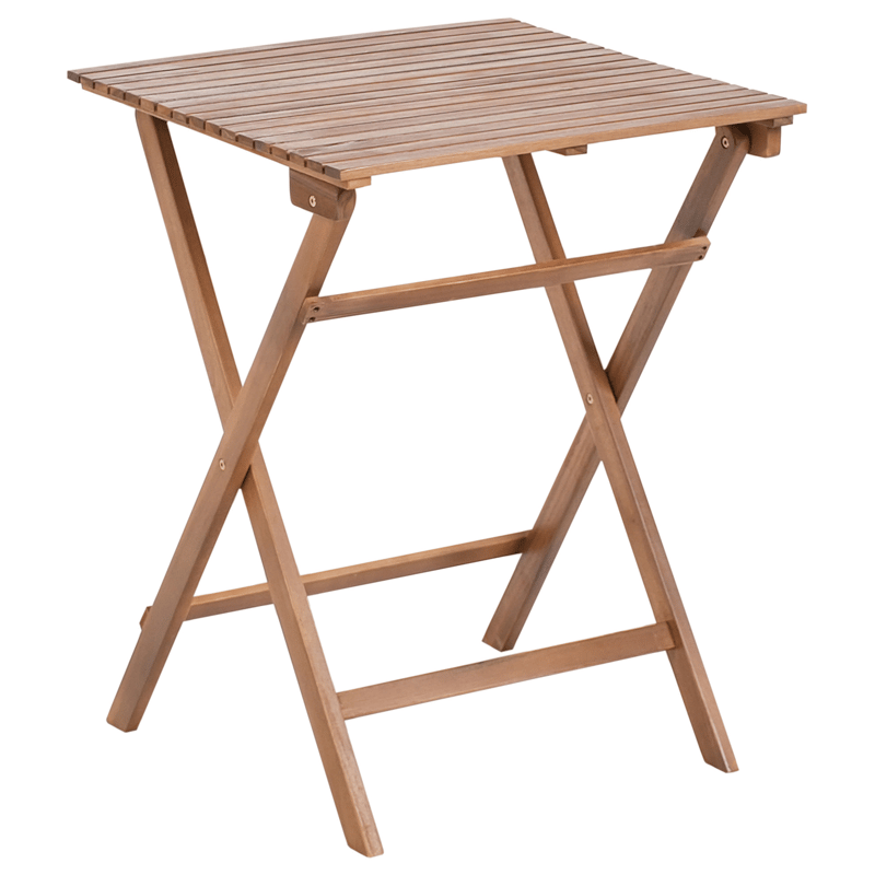 Caféssett utendørs sammenleggbar Solarolo akasietre - Brun - Hagemøbler - Balkong - Balkongmøbler - Balkonggrupper