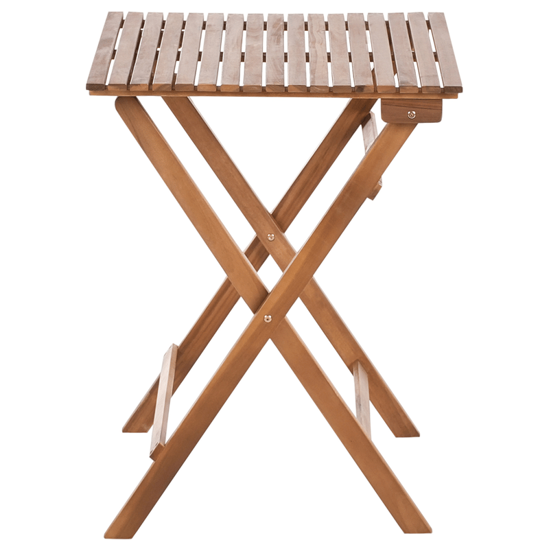 Caféssett utendørs sammenleggbar Solarolo akasietre - Brun - Hagemøbler - Balkong - Balkongmøbler - Balkonggrupper