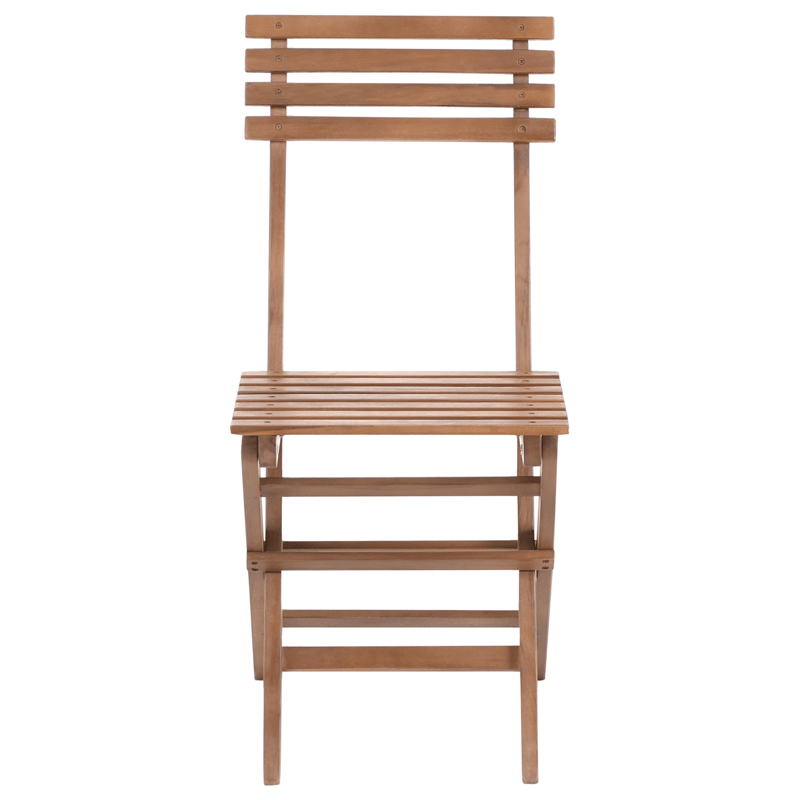 Caféssett utendørs sammenleggbar Solarolo akasietre - Brun - Hagemøbler - Balkong - Balkongmøbler - Balkonggrupper