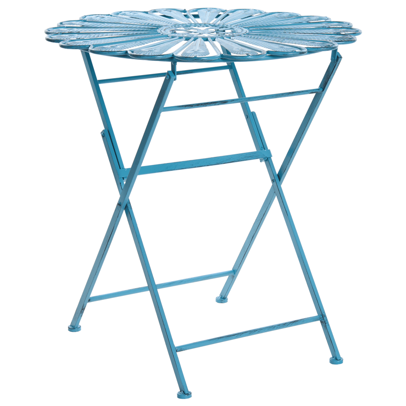 Caféssett utendørs sammenleggbar Pavia Jern - Blå - Hagemøbler - Balkong - Balkongmøbler - Balkonggrupper