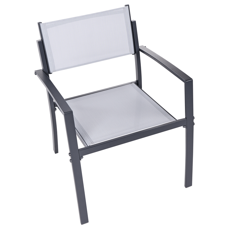 Caféssett utendørs Tavoleto Stål - Grå - Hagemøbler - Balkong - Balkongmøbler - Balkonggrupper