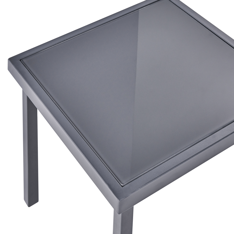 Caféssett utendørs Tavoleto Stål - Mørkegrå - Hagemøbler - Balkong - Balkongmøbler - Balkonggrupper