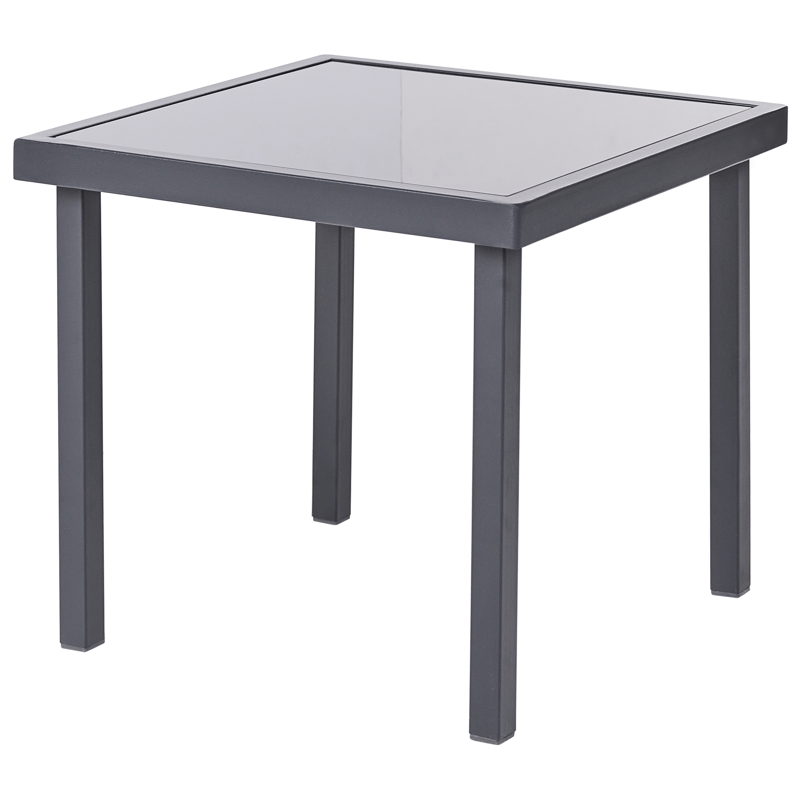 Caféssett utendørs Tavoleto Stål - Mørkegrå - Hagemøbler - Balkong - Balkongmøbler - Balkonggrupper