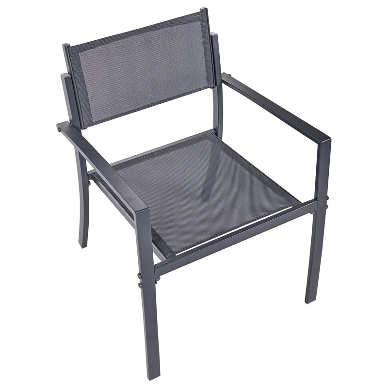 Caféssett utendørs Tavoleto Stål - Mørkegrå - Hagemøbler - Balkong - Balkongmøbler - Balkonggrupper