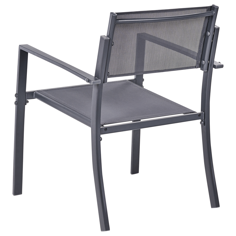 Caféssett utendørs Tavoleto Stål - Mørkegrå - Hagemøbler - Balkong - Balkongmøbler - Balkonggrupper