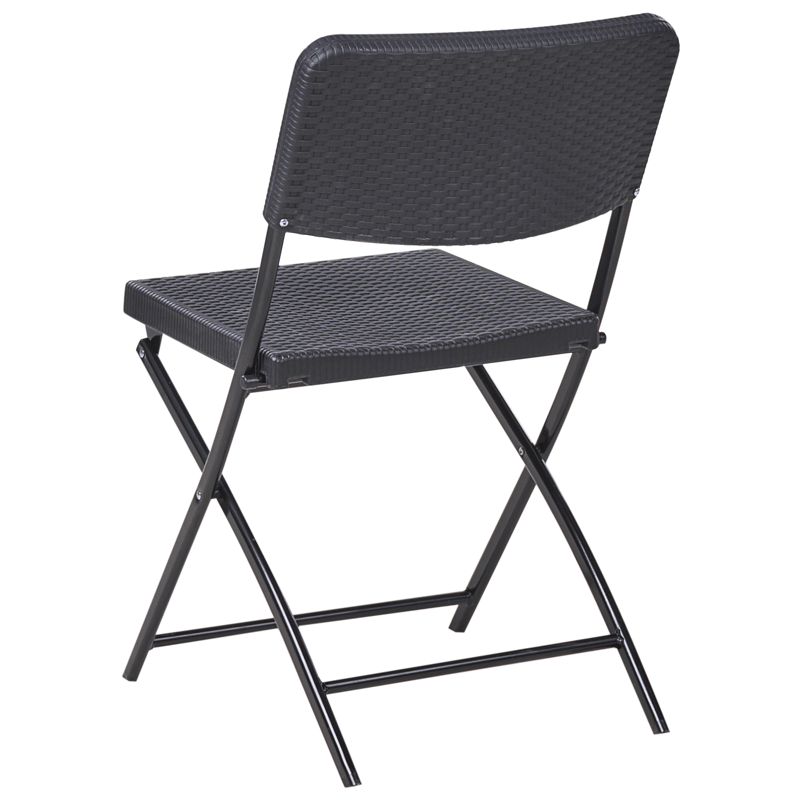 Caféssett utendørs Trappeto - Svart - Hagemøbler - Balkong - Balkongmøbler - Balkonggrupper