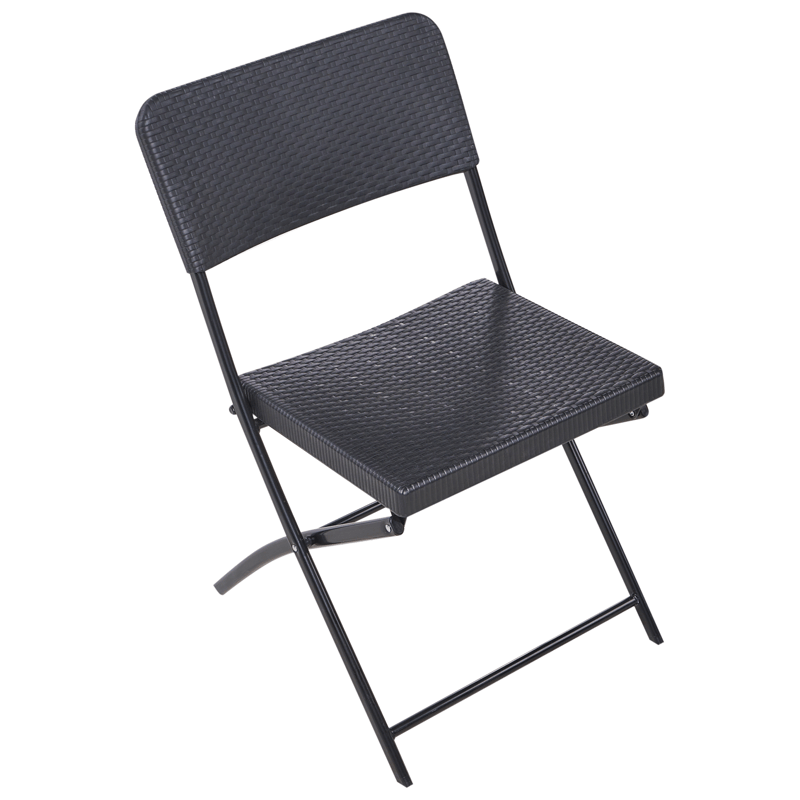 Caféssett utendørs Trappeto - Svart - Hagemøbler - Balkong - Balkongmøbler - Balkonggrupper