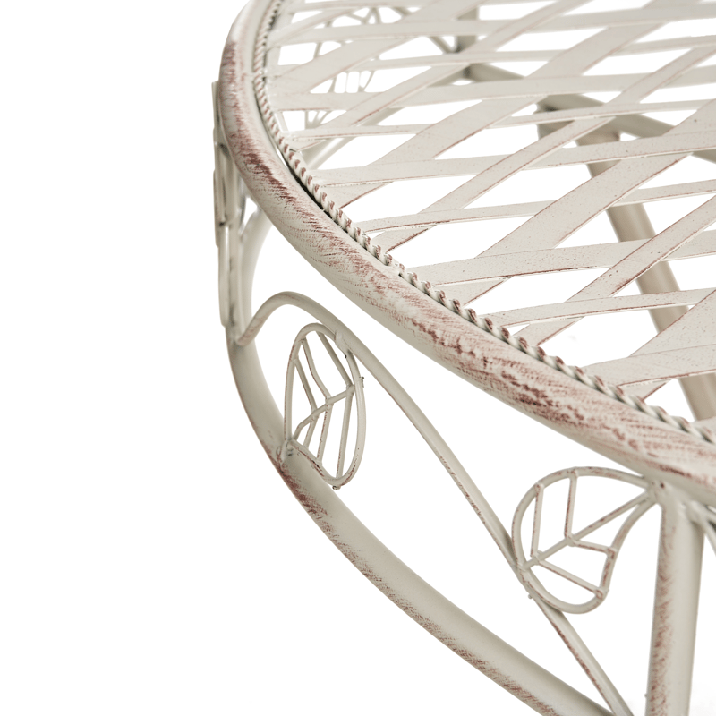 Caféssett utendørs Yaviza Jern - Beige - Hagemøbler - Balkong - Balkongmøbler - Balkonggrupper