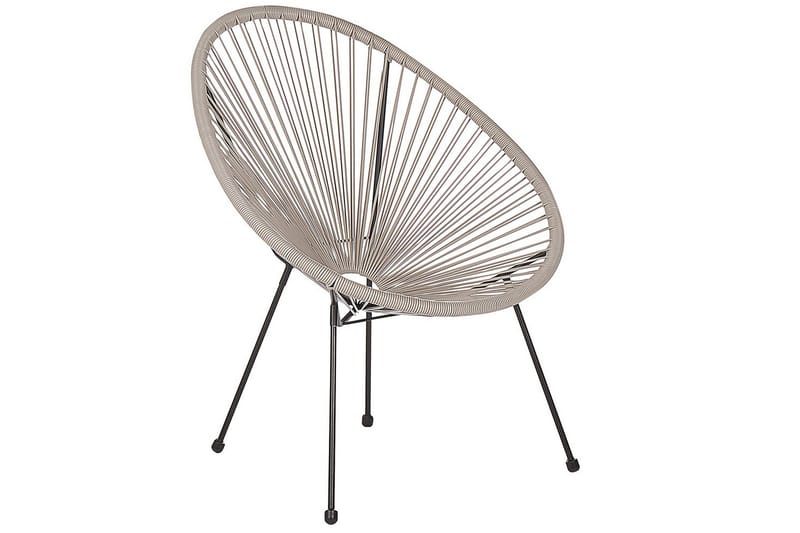 Cafeset Beliani Acapulco II Blå/Svart Light grey||Black - Hagemøbler - Balkong - Balkongmøbler - Balkonggrupper