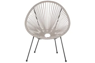 Cafeset Beliani Acapulco II Blå/Svart Light grey||Black - Hagemøbler - Balkong - Balkongmøbler - Balkonggrupper