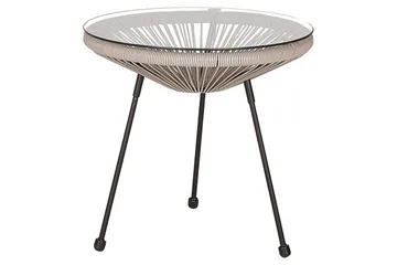 Cafeset Beliani Acapulco II Blå/Svart Light grey||Black - Hagemøbler - Balkong - Balkongmøbler - Balkonggrupper