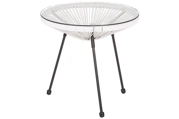 Cafeset Beliani Acapulco II Blå/Svart White||Black - Hagemøbler - Balkong - Balkongmøbler - Balkonggrupper