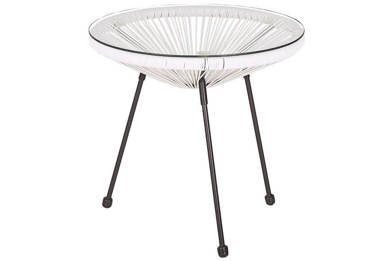 Cafeset Beliani Acapulco II Blå/Svart White||Black - Hagemøbler - Balkong - Balkongmøbler - Balkonggrupper
