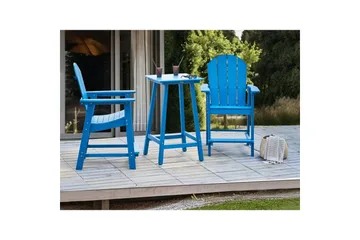 Cafeset Beliani Adirondack Blå blue - Hagemøbler - Balkong - Balkongmøbler - Balkonggrupper