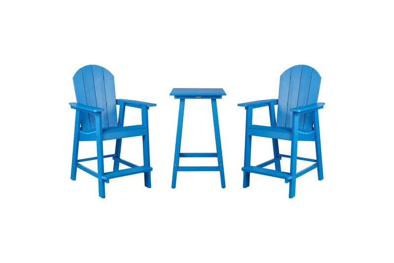 Cafeset Beliani Adirondack Blå blue
