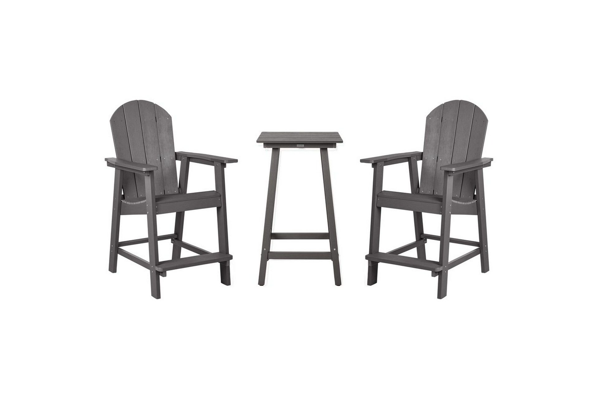 Cafeset Beliani Adirondack Blå Dark grey -
