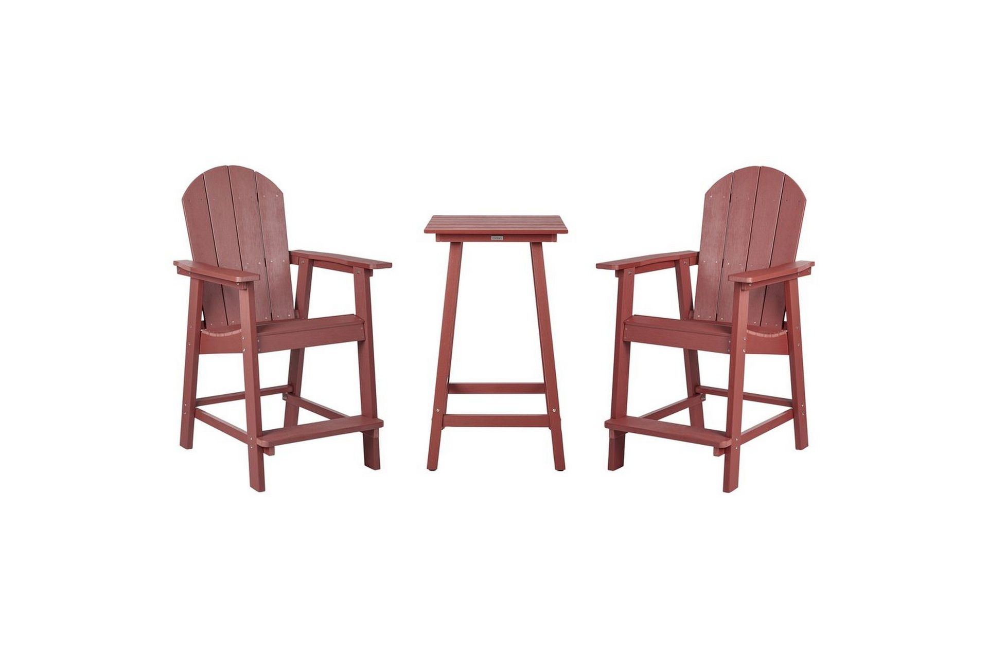 Cafeset Beliani Adirondack Blå Red -