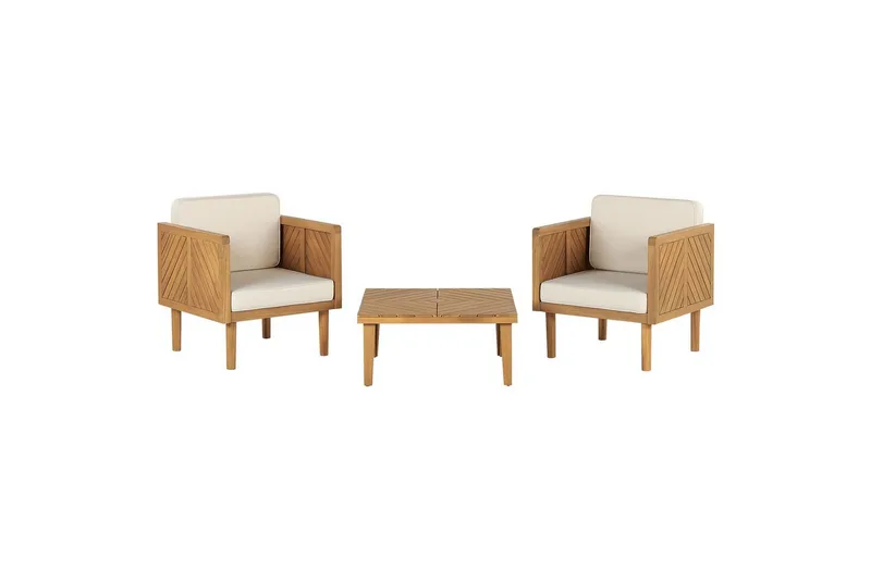 Cafeset Beliani Baratti Ljusbeige